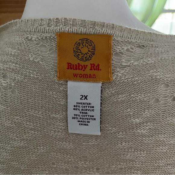 Ruby Rd Cardigan Size 2X - Picture 3 of 5